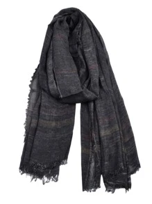 1 khăn quàng cổ thời trang cho nữ - Màu xám đen - Xem 2