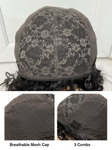 Whitney Looks 130%-150% 10-28inch Kinky Curly Human Hair Wig - SNatural - View 6