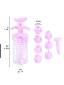 8 piezas Set boquilla de tubería - Rosa Pálido - Ver 3