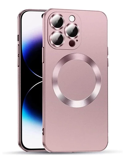 Hadaasi Pink Starry Skin Magnetic Magnifier Glass Lens Protective Phone Case Compatible With IPhone 17 Pro/17 Pro Max/17 Air/17/16 Pro/16 Pro Max/16 Plus/16/15 Pro/15 Pro Max/15 Plus/15/14 Pro/14 Pro Max/14 Plus/14/13 Pro/13 Pro Max/13/12 Pro/12 Pro Max/12/11 Pro Max/11/11 Pro/XS Max/XR/XS/X