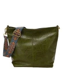 極簡流浪包小可調整肩帶 - 綠色 - 查看 2