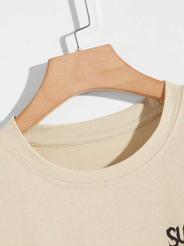 Men T-Shirts Fit Crew Neck Short Sleeve Graphic Tee Floral Colorful Summer Polyester