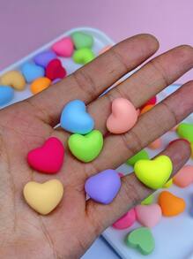 10入組/套心形DIY珠子 - 彩色 - 查看 4