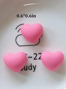 10入組/套心形DIY珠子 - 彩色 - 查看 6