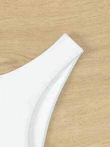 SHEIN Swim 素色露臀泳衣下裝