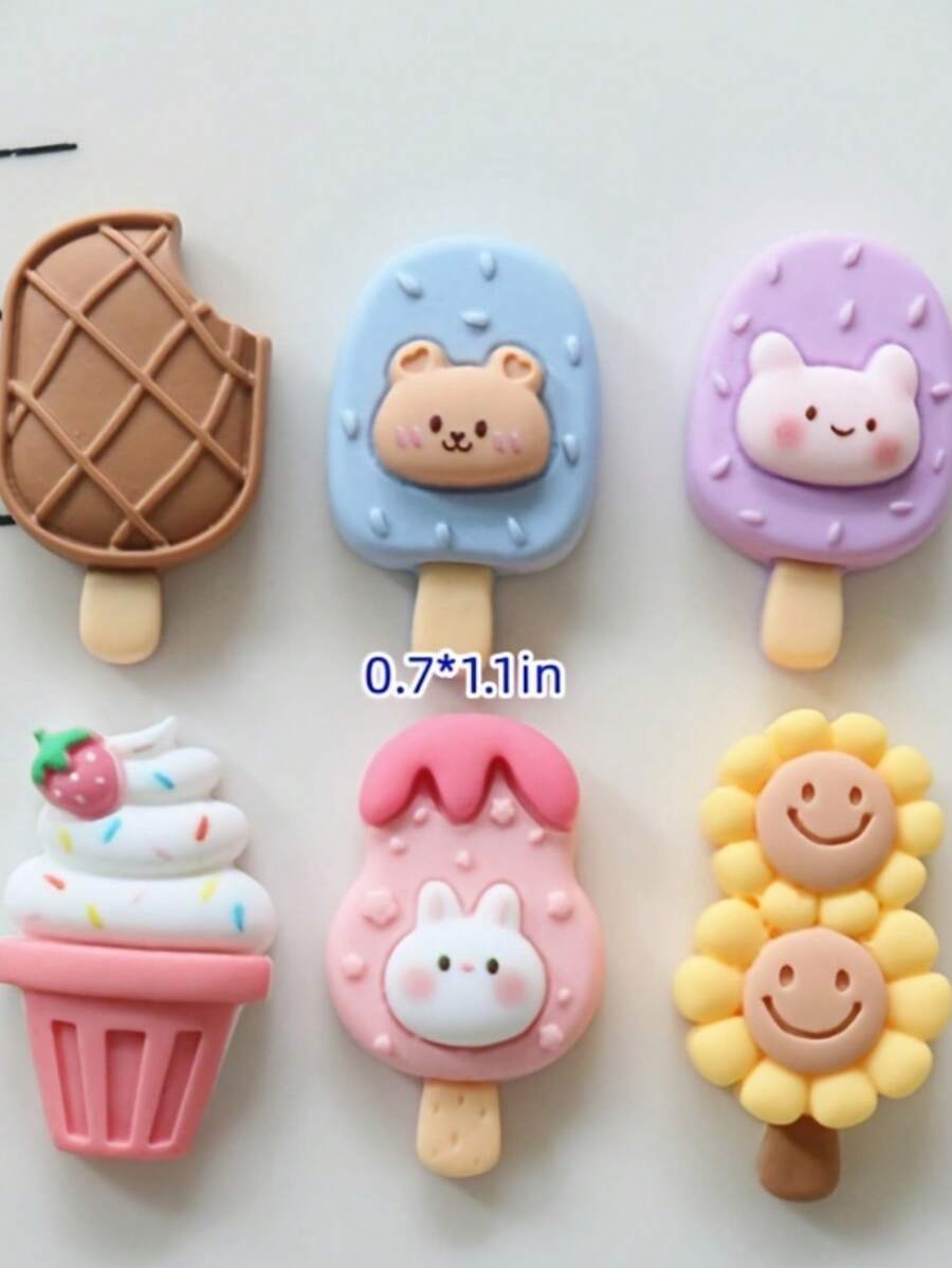 10入組/套冰棒設計DIY首飾配件 - 彩色 - 查看 1