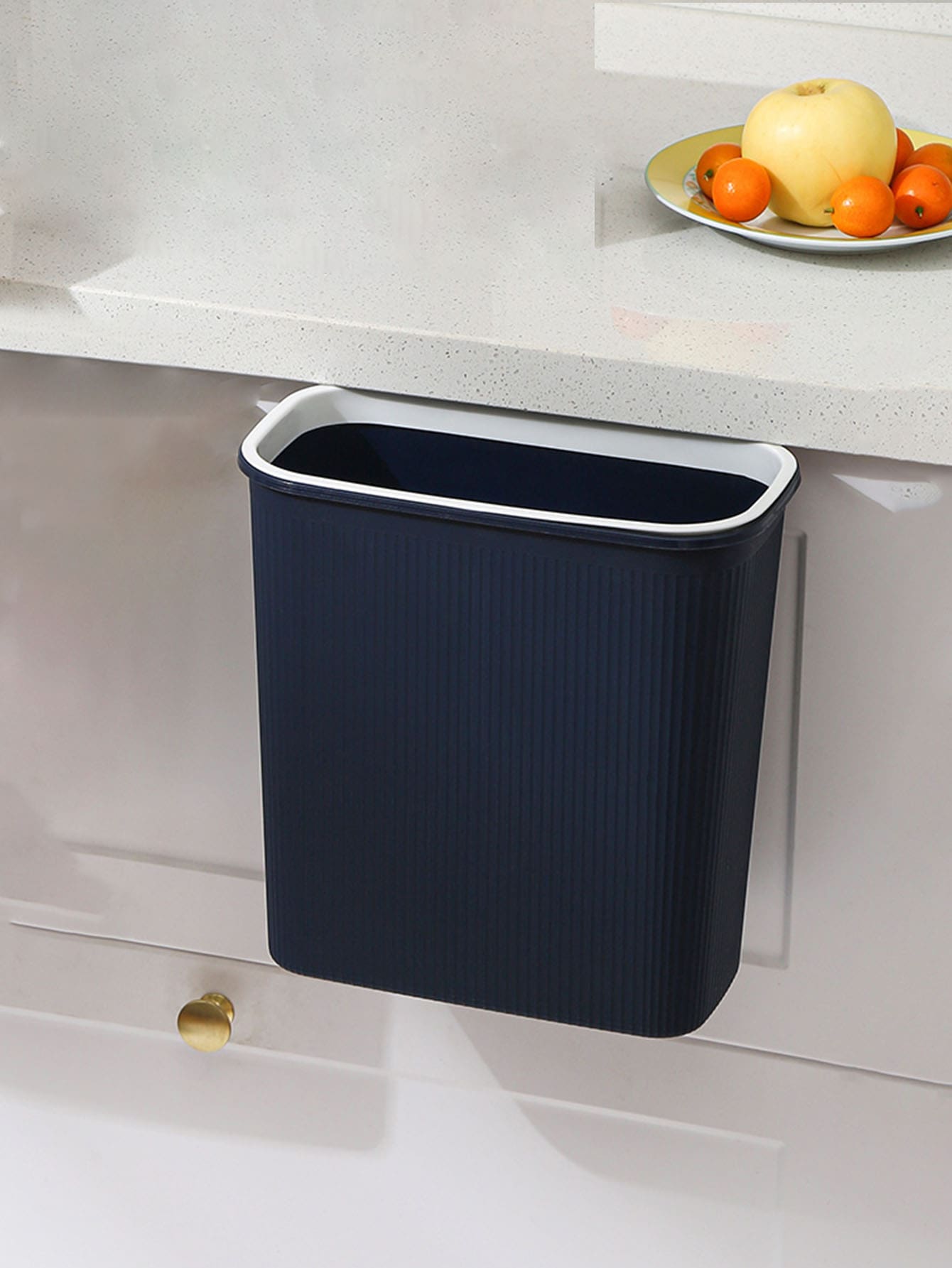 1pc Wall Mounted Waste Bin - Multicolor - View 1
