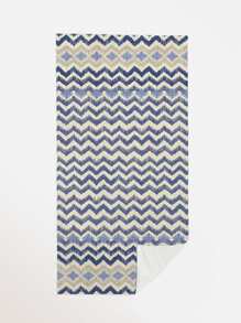 1 khăn tắm hoa văn Chevron - Nhiều màu - Xem 2