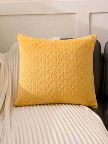 1 Dạ Nỉ Đệm, Hiện Đại Flannelette Trang Trí Vỏ Gối Cho Gia Đình - gừng - Xem 2