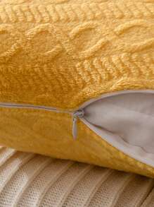 1 Dạ Nỉ Đệm, Hiện Đại Flannelette Trang Trí Vỏ Gối Cho Gia Đình - gừng - Xem 6