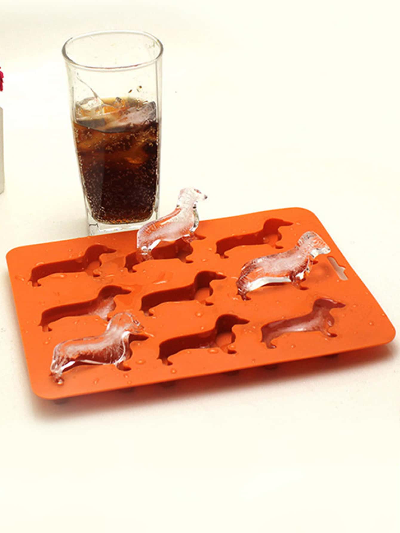 1 Con Chó Thiết Kế Kem Khuôn, Hiện Đại Silicone Kem Máy Làm Khay Cho Nhà Bếp - trái cam - Xem 1