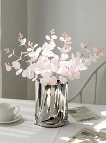 1 cây nhân tạo, cành lá nhân tạo bằng nhựa hiện đại dùng để trang trí nhà cửa, ngày lễ tình nhân, quà tặng - Hồng - Xem 1