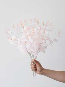 1 cây nhân tạo, cành lá nhân tạo bằng nhựa hiện đại dùng để trang trí nhà cửa, ngày lễ tình nhân, quà tặng - Hồng - Xem 3