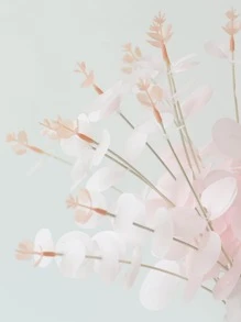 1 cây nhân tạo, cành lá nhân tạo bằng nhựa hiện đại dùng để trang trí nhà cửa, ngày lễ tình nhân, quà tặng - Hồng - Xem 4