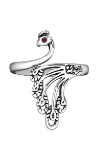 1入組鐵合金剝線器,創意孔雀圓環設計穿針機適用於縫紉 - 銀色 - 查看 2