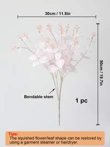 1 cây nhân tạo, cành lá nhân tạo bằng nhựa hiện đại dùng để trang trí nhà cửa, ngày lễ tình nhân, quà tặng - Hồng - Xem 2