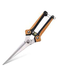 1入組不銹鋼園藝修枝剪多功能園藝剪刀 - 橘色 - 查看 1