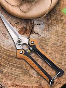 1入組不銹鋼園藝修枝剪多功能園藝剪刀 - 橘色 - 查看 6