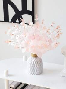 1 cây nhân tạo, cành lá nhân tạo bằng nhựa hiện đại dùng để trang trí nhà cửa, ngày lễ tình nhân, quà tặng - Hồng - Xem 8