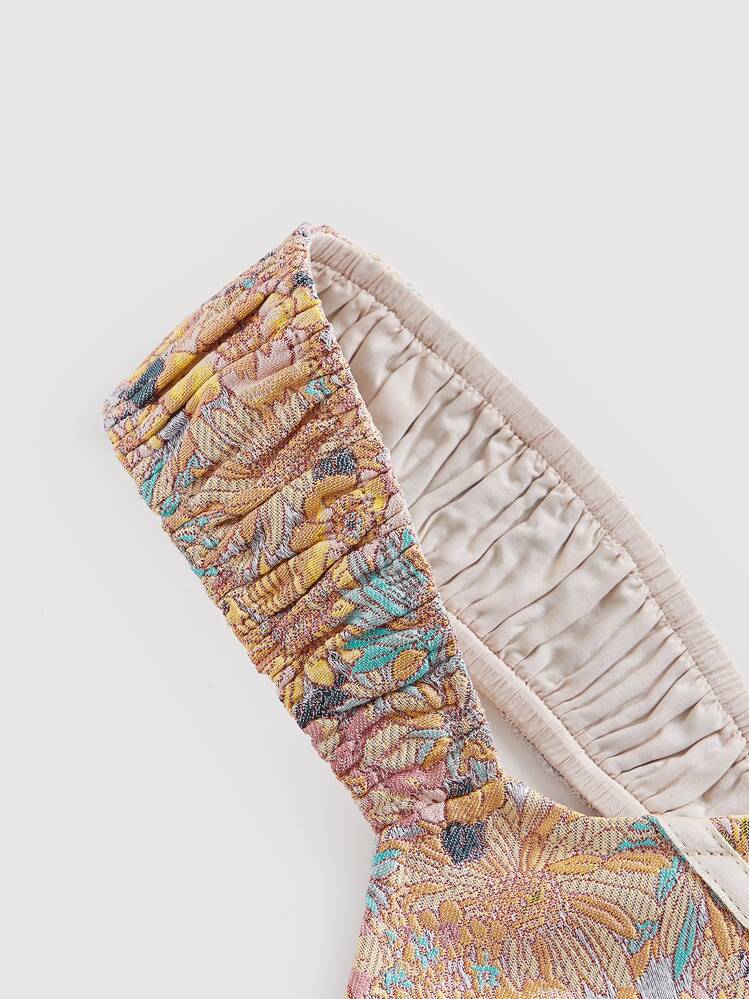 SHEIN MOD 花柄プリント クロップキャミトップ - マルチカラー - 見る 4