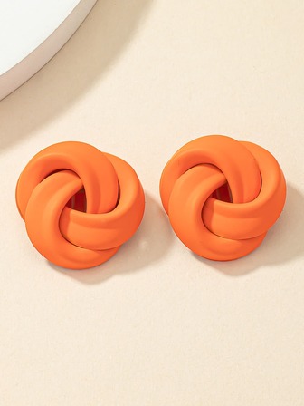 1對時尚結飾耳夾適用於女士日常裝飾