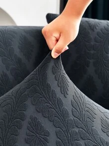 1入組幾何提花沙發套 - 深灰色 - 查看 2
