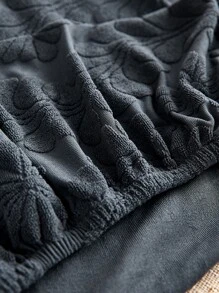 1入組幾何提花沙發套 - 深灰色 - 查看 6