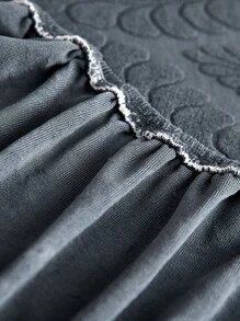 1入組幾何提花沙發套 - 深灰色 - 查看 7