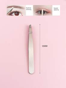 1pc Eyebrow Tweezers & 1pc Eyebrow Trimmer - Multicolor - View 3