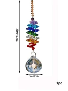 1pc Natural Crystal Wall Hanging - Multicolor - View 2