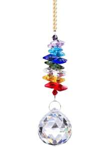 1pc Natural Crystal Wall Hanging - Multicolor - View 3