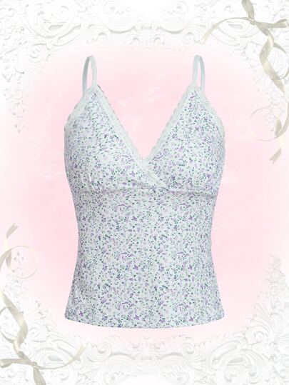 صدرية كامي زهر ديزي مقلم دانتيل