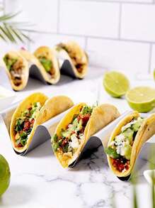 1pc Stainless Steel Cooling Rack, Modernist Wavy Design 	Baking Rack For Kitchen - Silver - View 1