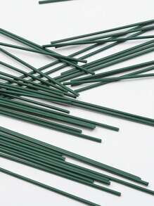 10支裝塑料人造花製作棒 - 綠色 - 查看 4