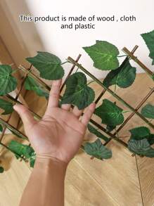 1入組綠色植物保護網狀,現代滌綸樹葉裝飾護欄網適用於花園 - 彩色 - 查看 5