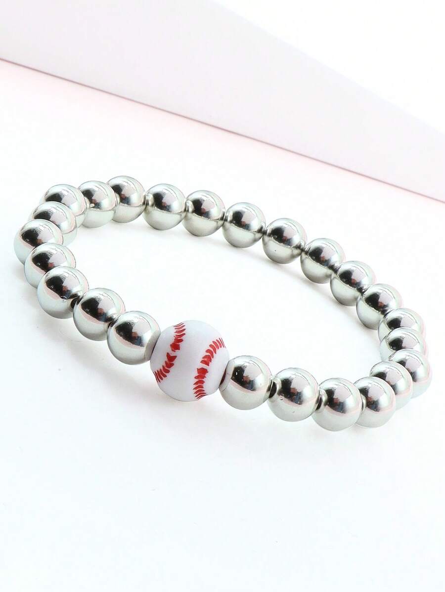 Vòng tay đính cườm trang trí bóng chày - Nhiều màu - Xem 1