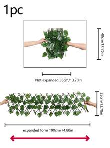 1 pieza con diseño de hoja exterior valla - Multicolor - Ver 3