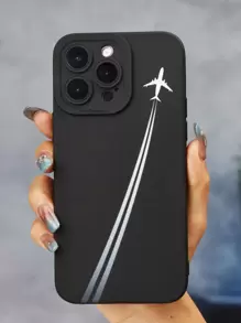 Airplane  Pattern Phone Case - Black and White - View 1
