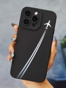 Airplane  Pattern Phone Case - Black and White - View 2