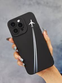 Airplane  Pattern Phone Case - Black and White - View 5