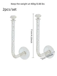 2 piezas Estante de almacenamiento de joya liso