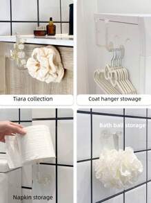 2 piezas Estante de almacenamiento de joya liso