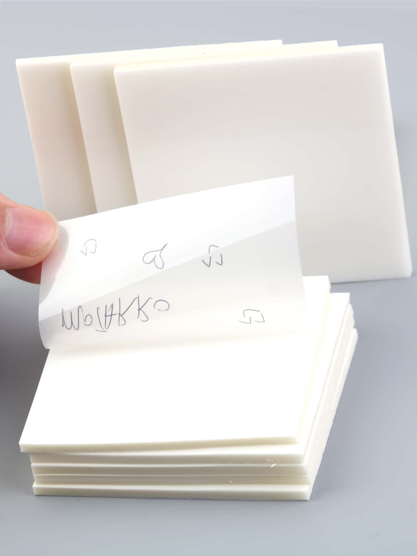 Motarro* Bloco De Notas Adesivas Transparentes À Prova D'água Com 50 Folhas Para Lembretes E Mensagens, Suprimentos Para Casa, Escritório E Escola