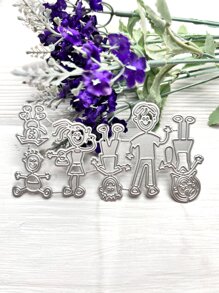 1 Thép Carbon Cắt Chết, Hiện Đại Hình Thiết Kế DIY Khắc Stencil Thủ Công Chết Cho Gia Đình - Bạc - Xem 4