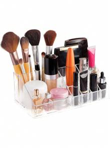 1 pieza Caja de almacenamiento transparente Maquillaje - transparente - Ver 6