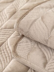 1pc Solid Color Sofa Towel - Khaki - View 7