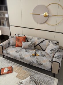 1入組葉子圖案沙發巾 - 彩色 - 查看 4