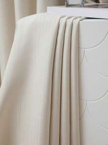 素色1片遮光窗簾 - 白色 - 查看 3