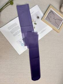 1 đôi quần tất nữ màu ombre thời trang cho cuộc sống hàng ngày - Màu tím - Xem 6