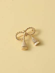 Boutonniere trang trí nơ & chuông - Vàng - Xem 3